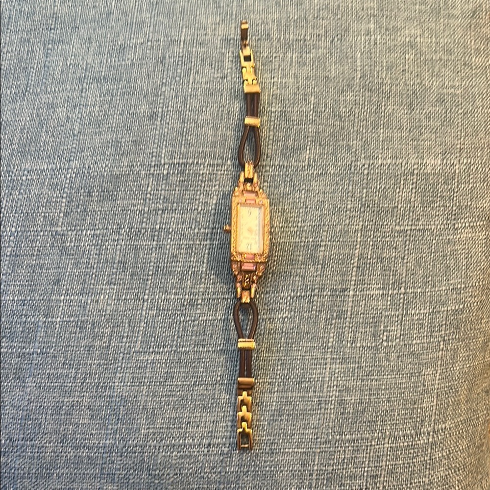 Betsey Johnson Elegant Gold and Black Women's Watch
